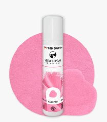 Food Colours sametový sprej Baby Pink (100 ml)
