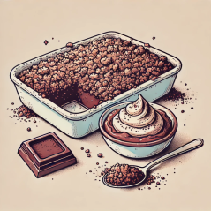 Bezlepková sušenková drť Crumble - Kakaová příchuť