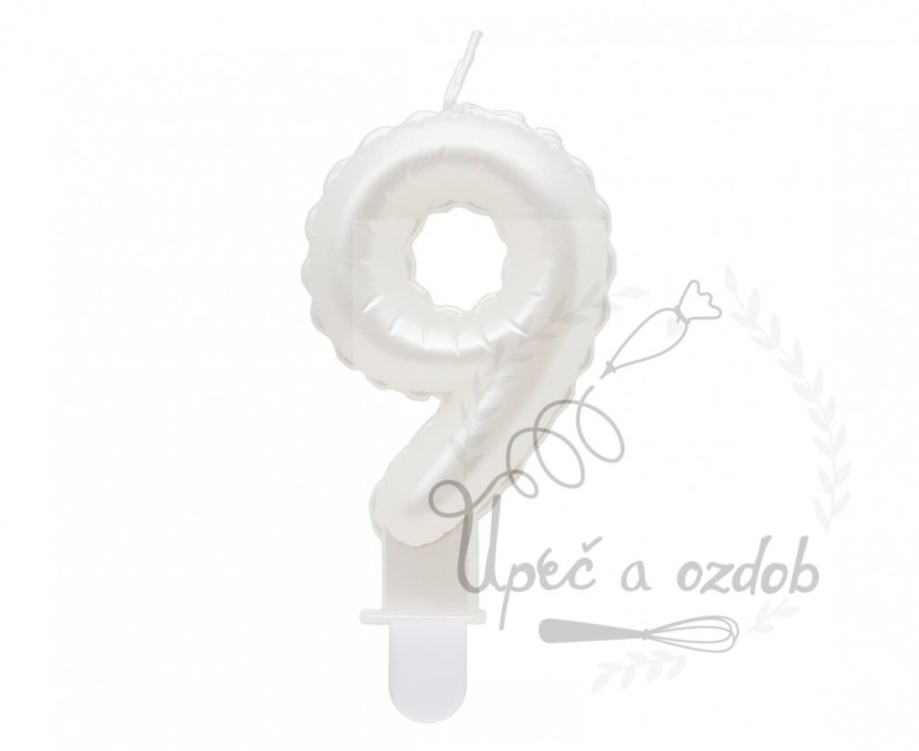 Svíčky bílé čísla - Svíčky bílé: 9