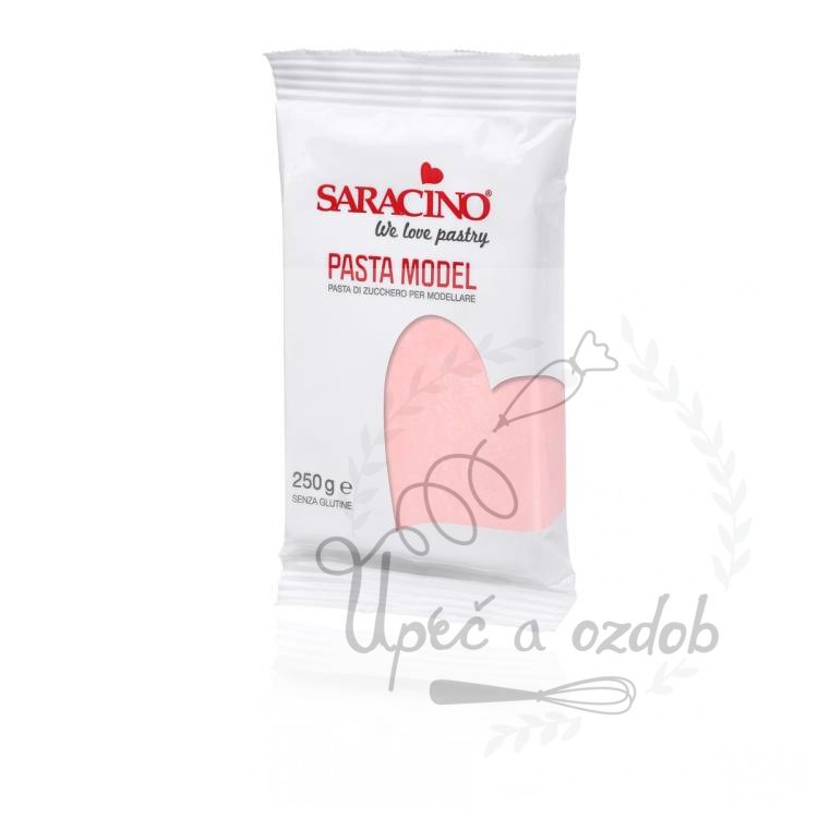 Modelovací fondán na dort Saracino světle růžový (250 g)