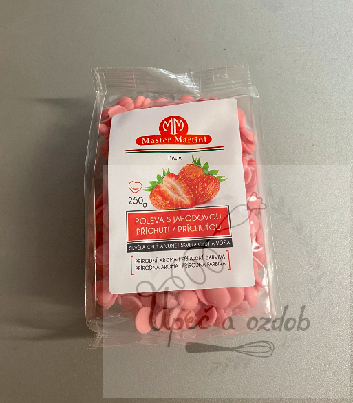 🍓 Master Martini Jahodová poleva - 250 g 🍓 Master Martini Jahodová poleva - 250 g