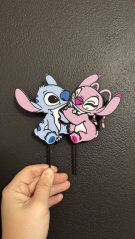 Zápich do dortu Stitch a Angel