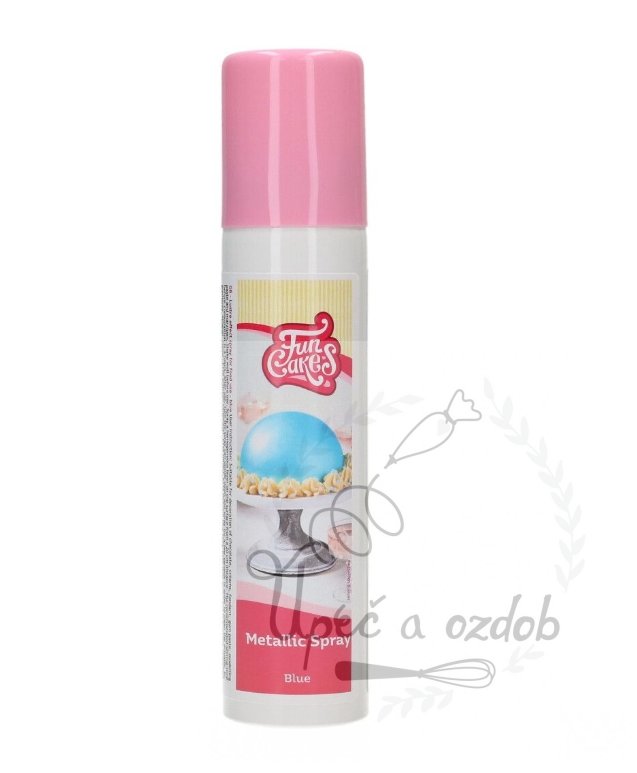 Metalická barva ve spreji Funcakes - Nebesky Modrá