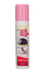 Metalická barva ve spreji Funcakes - Černá