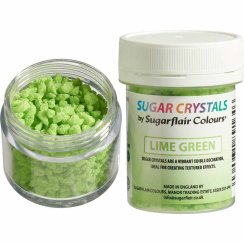 Sugarflair Cukrové krystaly limetkově zelené 40 g