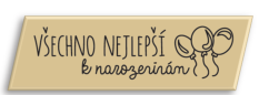 Čokoládový nápis - Všechno nejlepší k narozeninám bílá čokoláda