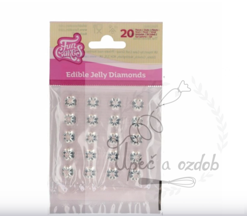 Diamanty želatinové čiré