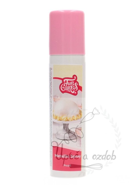 Metalická barva ve spreji Funcakes - Perleť