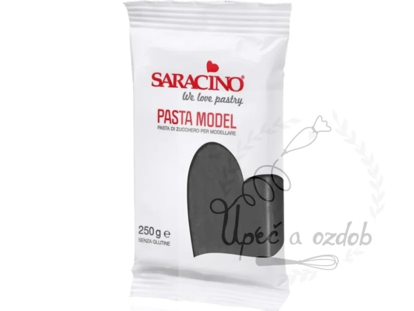 Modelovací fondán na dort Saracino černý (250 g)