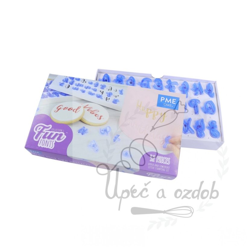 Vytlačovací abeceda velká a malá písmena 1