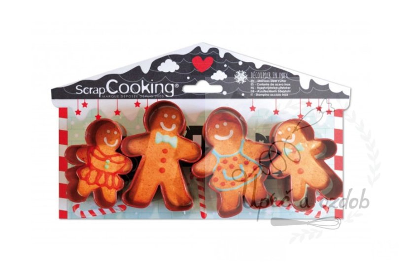Vykrajovátek perníčková rodina - 4ks