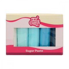 Barevné potahovací hmoty Funcakes - Modrá paleta barev