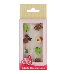 Čokoládové zdobení Vánoční set - 8 ks