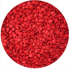 Cukrová srdíčka červená