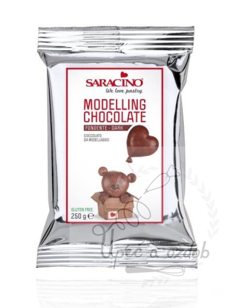 Modelovací čokoláda Saracino tmavá 250 g