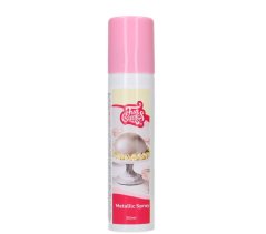 Metalická barva ve spreji Funcakes - Stříbrná