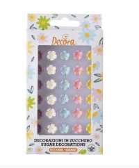 Cukrová dekorace mini květy - mix barev