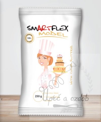 Smartflex Model s kakaovým máslem 250 g v sáčku (Modelovací hmota na dorty)