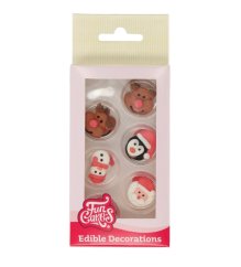 Cukrové dekorace Vánoční sada - 12ks