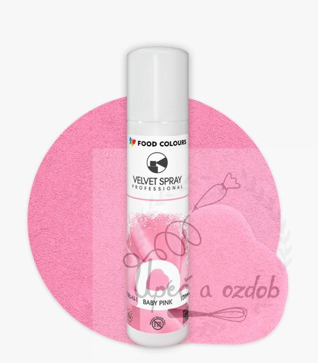 Food Colours sametový sprej Baby Pink (100 ml)