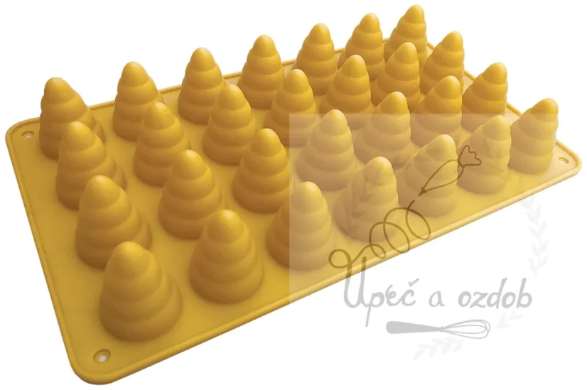 Silikonová pečící forma na 28 včelích úlů