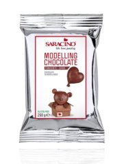 Modelovací čokoláda Saracino tmavá 250 g