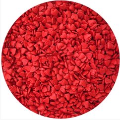 Cukrová srdíčka červená