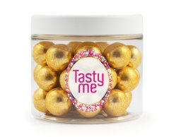 Křupavé čokoládové koule xl - zlaté