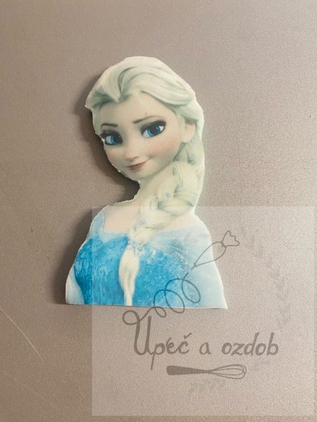Jedlý zápich Elsa – Dortová dekorace Ledové království ❄️👑