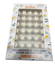 Cukrové květiny malé bílé