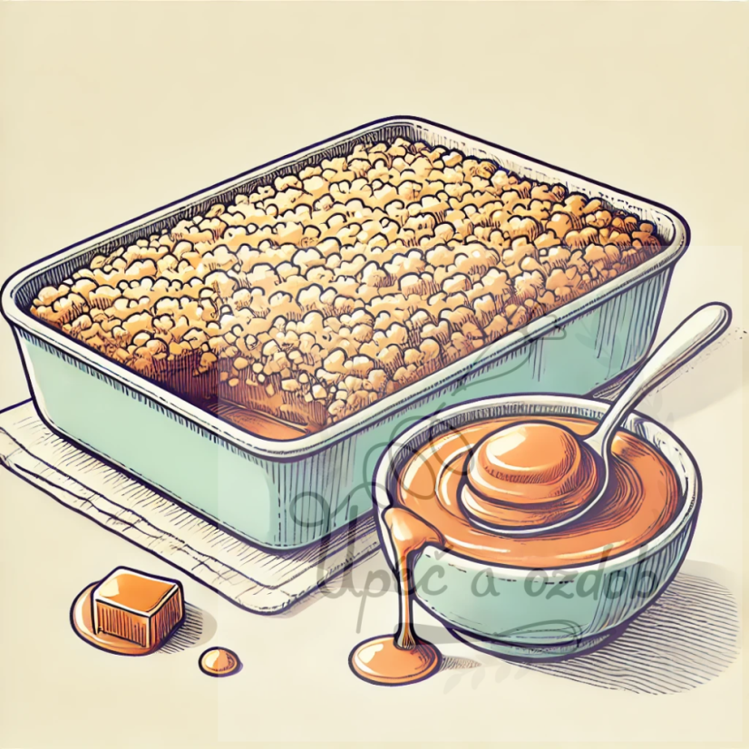 Bezlepková sušenková drť Crumble - Karamelová příchuť