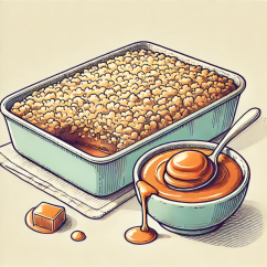 Bezlepková sušenková drť Crumble - Karamelová příchuť