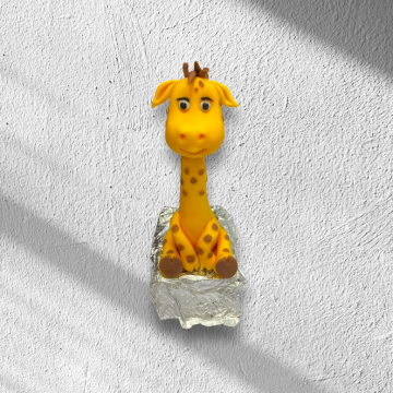 Jedlé fondánové figurky - Kun 2D - hnědá