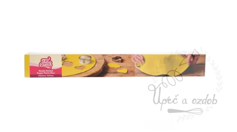 Rozvlánený fondán žlutý- FunCakes
