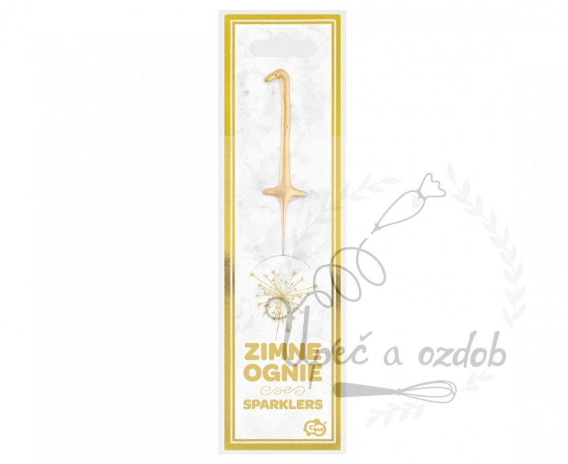 Prskavka na dort číslice - prskavky: 1