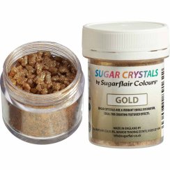 Sugarflair Krystaly cukru zlaté 40 g