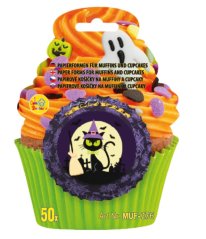 Formičky na muffiny a cupcakes 50ks s motivem halloweenu