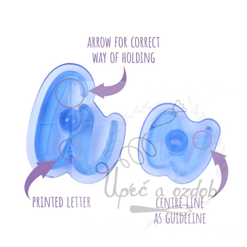 Vytlačovací abeceda velká a malá písmena 1